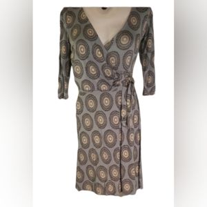 Ann Taylor Petite 3/4 Sleeve Wrap Dress